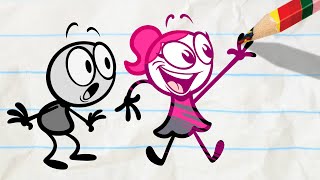 Pencilmates On A Rainbow Journey Animated Cartoons Characters Animated Short Films Pencilmation [upl. by Landau]