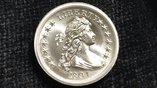 2 oz Silver High Relief Round  1804 Dollar  Intaglio Mint [upl. by Bevvy137]