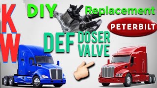 DEF Dosing Valve Replacement KenworthPeterbilt [upl. by Alracal688]