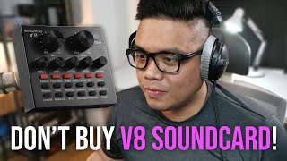 DO NOT BUY THE V8 SOUNDCARD Especially with BM800 [upl. by Crissy482]