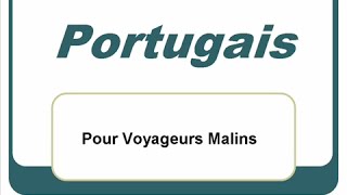 Apprendre le portugais  les mots de base [upl. by Conrade]