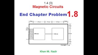 Q 18  Core with Three Legs  Magnetic Circuits  Fringing Effect  End Ch Q 18  English [upl. by Apthorp]