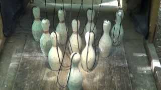 Backyard Duckpin Bowling with String Pinsetter part 2 [upl. by Tila]