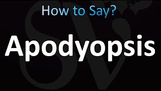 How to Pronounce Apodyopsis Correctly [upl. by Villada539]