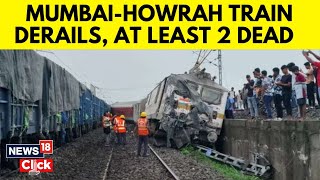 Train Accident Today  HowrahMumbai Mail Derails In Jharkhands Charadharpur Division  N18V [upl. by Benedikt]