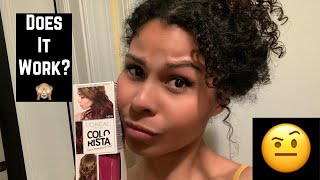 LOreal Colorista ON DARK HAIR  Dying My Hair Red  Curly Hair Styles [upl. by Nennek]