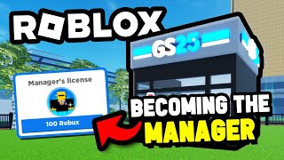 Buying the MANAGER Gamepass in Roblox Work Together [upl. by Artinad]