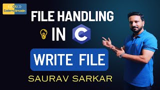 File Handling In C  Write Data Into Text File [upl. by Warfield507]