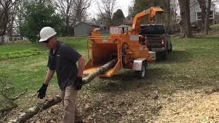 Bandit 200UC 12” Disc Chipper Demo [upl. by Obadiah]