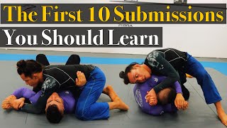 The First 10 Bjj Submissions You Should Learn [upl. by Lenneuq665]