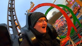 Riding Munich Looping At Hyde Park Winter Wonderland  Rider Cam POV [upl. by Krall656]