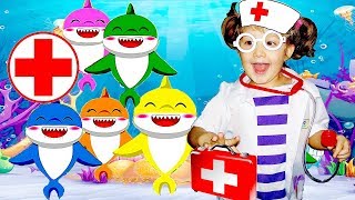 Five Little Baby Sharks  Nursery Rhyme shorts kidssongs sharks rhymes [upl. by Selin]