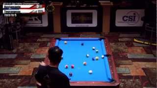 2012 CSI US Bar Table Championships 8 Ball Division Tourangeau vs Bustamante [upl. by Deerc]