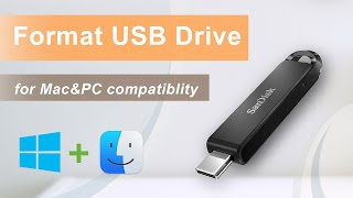 【Ultimate Guide】How to Format USB Drive on MacWindows  For MacampPC compatibility [upl. by Arriaet]