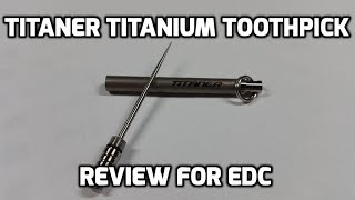 Titaner Titanium Toothpick Keychain Fob for EDC and quotself defensequot [upl. by Haleigh]