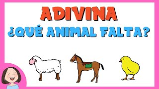 Adivina ¿Qué animal falta [upl. by Rollins]