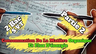 🔥🔥 Consommation De La Matière Organique Et Flux dénergie 🔻 Partie 2 🔻 2 Bac BIOF SVT 🔻1èr chapitre🔻 [upl. by Bram317]