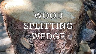 Using a Wood Splitting Wedge [upl. by Utta]