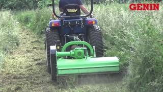 GENIN HORTICOLE  Tracteur Gyrobroyeur [upl. by Etteloc]