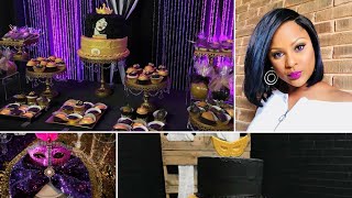 Birthday Party Ideas for Adults 30th 40th 60th amp 50th Birthday CelebrationBling Backdrop [upl. by Kerwon]