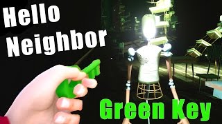 Hello Neighbor Alpha 4  Green Key Secret Room  Mannequin Ending [upl. by Lytton]