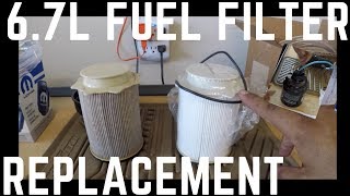 Ram 67L Cummins BOTH Fuel Filter Replacement HOWTO [upl. by Bhatt]