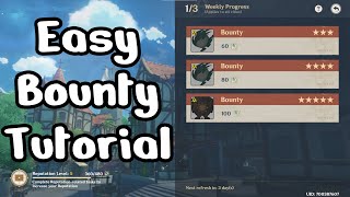 How To Do Bounties  Easy Bounty Tutorial  Genshin Impact [upl. by Burton]