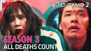 Squid Game Season 3 All Deaths Count And Winner [upl. by Llerehs]