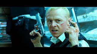 Hot Fuzz  Final Battle Scene Somerfield Shootout  Part Four [upl. by Constancy35]