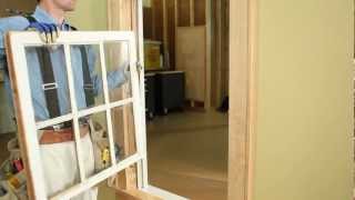 How To Install TiltWash DoubleHung Insert Replacement Window  Andersen Windows [upl. by Elbys]