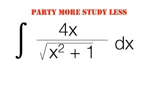 Integration Substitution  u substitution Example 1 [upl. by Meean]