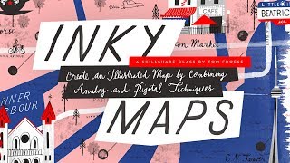 Inky Maps Create a Beautiful Illustrated Map [upl. by Seldun]