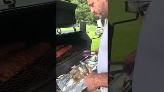 Smoking Ribs on the Chiasson Smoke Pellet Smoker [upl. by Dyrrej841]