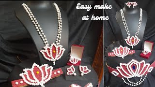 हलव्याचे दागिने कसे बनवायचे How to make halwa jewellery at home easy method [upl. by Nolana390]