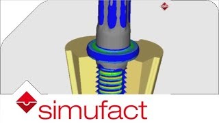 Cold Forming Simulation  Segmented Dies are used to form thread in header [upl. by Bach]