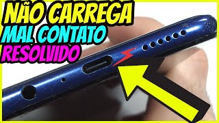 PAROU DE CARREGAR Como LIMPAR o Conector do CARREGADOR do Celular SAMSUNG Linha A Moto G XIAOMI [upl. by Bernadene]