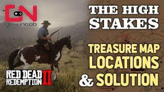 Red Dead Redemption 2  The High Stakes Treasure Map  3 Gold Bars [upl. by Ernest]