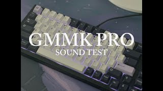 GMMK PRO Sound Test  Gateron Yellows on PC Plate [upl. by Daisie798]