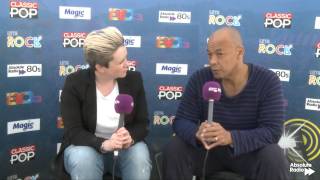 Roland Gift Fine Young Cannibals Interview  Lets Rock The Moor 2015 [upl. by Ahsiyn]