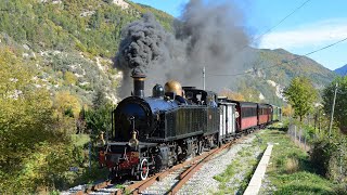 Train des Pignes  quotTrain des Châtaignesquot  Mallet CP E211  05 Novembre 2022 [upl. by Oeniri]