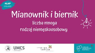 Mianownik i biernik  liczba mnoga rodzaj niemęskoosobowy [upl. by Pepe489]