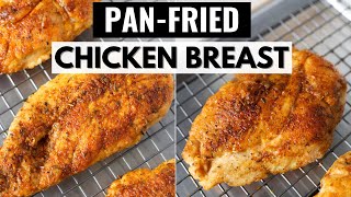 How To Make Pan Fried Chicken Breast  Lightly breaded Tender Juicy Chicken [upl. by Irrep]