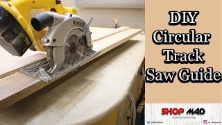 Easy Diy Circular Track Saw guide jig [upl. by Enelak]