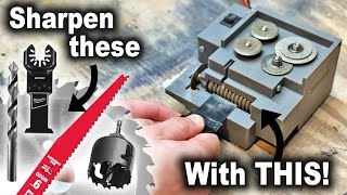 How to Sharpen Oscillating Multitool Blades with the Tigers Teeth Blade Sharpener [upl. by Nuris]