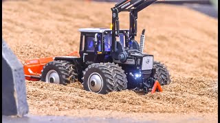 UNBELIEVABLE modified RC Tractors and farming equipment in 132 scale [upl. by Yesllek652]