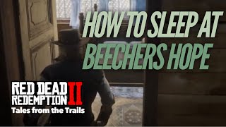 Red Dead Redemption 2 How to sleep at Beechers Hope  How to shave at Beechers Hope [upl. by Adan]