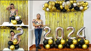 Como hacer un Arco de Globos  Guirnalda de Globos 🎉 Balloon Garland 🎉 [upl. by Bromley660]