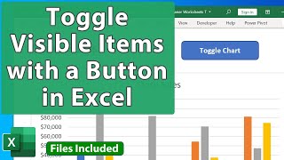 Toggle Visible Items Using a Button in Excel  VBA Version [upl. by Anile]