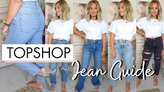 AD  TOPSHOP JEAN GUIDE  MOM JEANS EDITOR JEANS FLARED JEANS amp MORE  Lucy Jessica Carter [upl. by Eilahs]