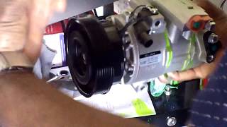 How to fill AC Compressor with Pag oil [upl. by Nialb639]